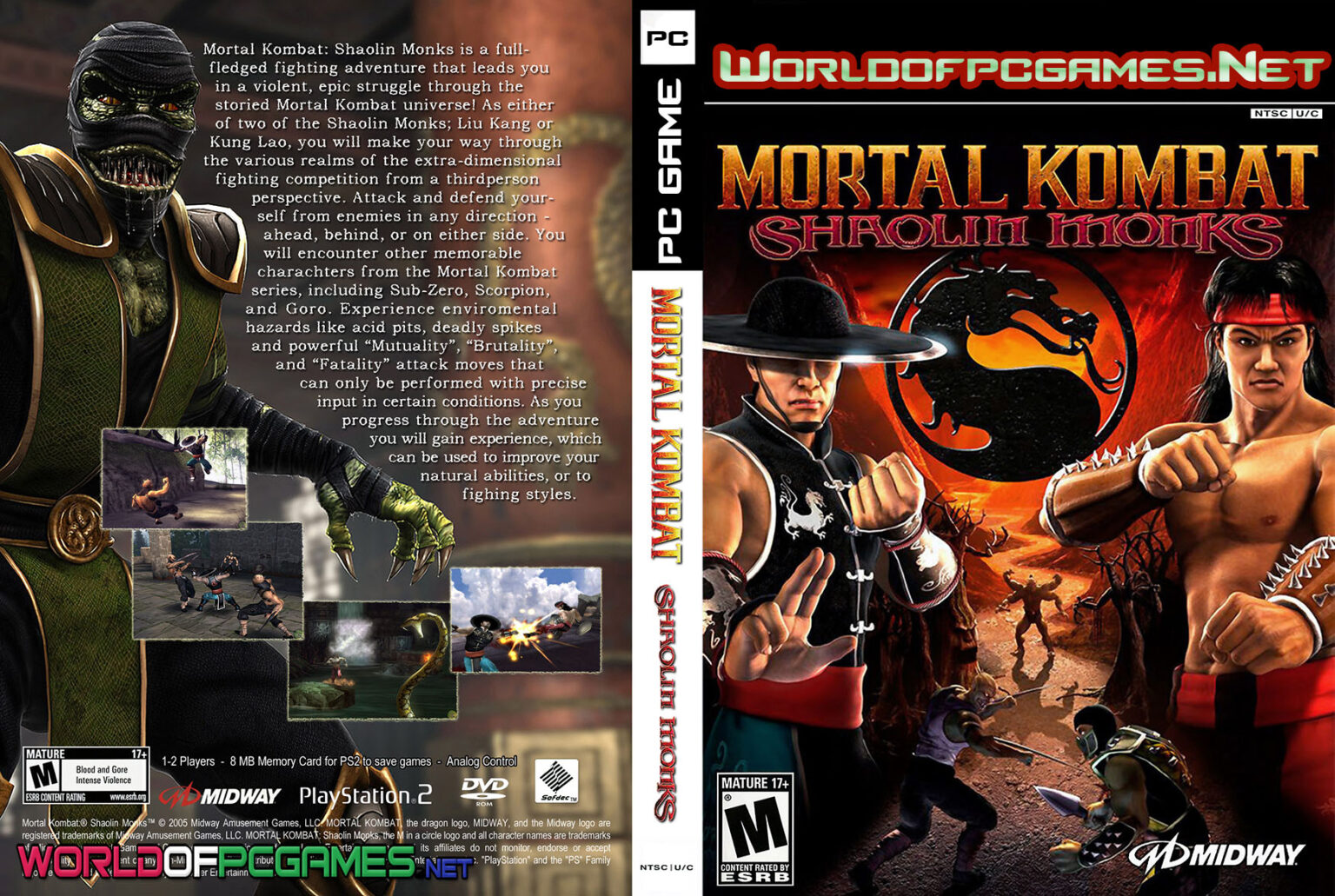 download mortal kombat shaolin monks pc