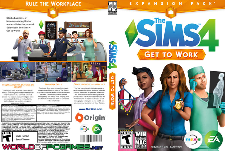 free sims 4 get to work